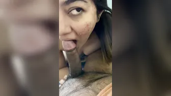 Gf Moaning Loud While He Pulls Her Nipples And Fucks Her Mouth