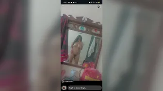 Busty Desi Babe Admiring Herself Naked In Bedroom Mirror Mms Leak
