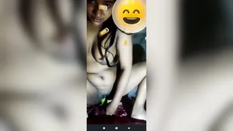 Horny Village Babe Using Cucumber To Please Herself On Webcam