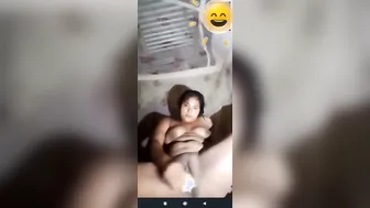 Horny Village Babe Using Cucumber To Please Herself On Webcam