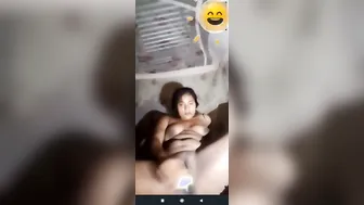 Horny Village Babe Using Cucumber To Please Herself On Webcam