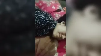 Sleepy Gf Showing Her Boobs To Boyfriend In Bed Half Awake