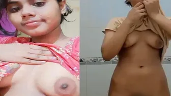 Desi GF Stripping And Teasing Him With Her Nude Body