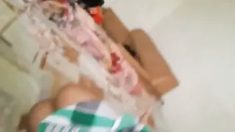 Gorgeous Babe Showing Off Her Perfect Boobs In Bedroom Clip