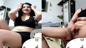 Sexy Chat Babe Stripping Naked During Private Video Call