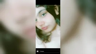 Desi GF Teasing With Her Pink Lips And Huge Melons
