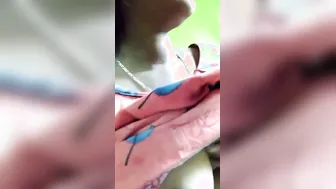 My GF Filming Her Round Boobs In Bathroom Mirror