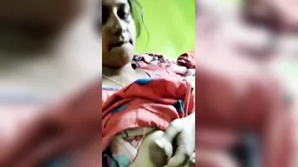 My GF Filming Her Round Boobs In Bathroom Mirror