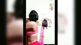 Lifting My Pink Bra To Reveal My Firm Natural Desi Boobs