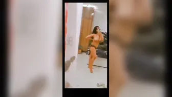 Busty Desi GF Going Topless Showing Tits First Time