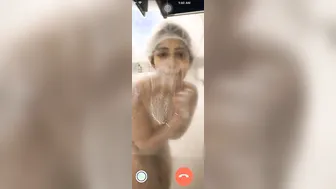 Village Girl Bathing Naked During Our Late Night Video Call
