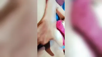 Horny GF Teasing In Bra Before Fingering Wet Pussy