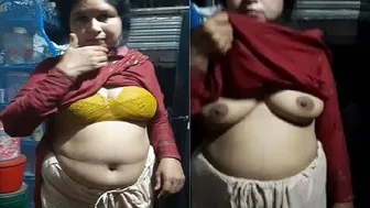 Milf Stripping And Showing Big Tits Before Sex At Home Tonight