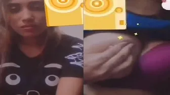 Stacked GF Stripping Down During Naughty Video Call