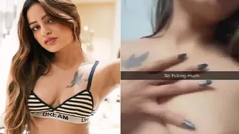 Slim GF Flashing Boobs Taking Selfie In Leaked Video Today