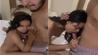 Slim Desi Babe Riding After Giving Viral Blowjob At Her Place