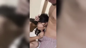 Slim Desi Babe Riding After Giving Viral Blowjob At Her Place