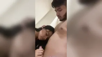 Slim Desi Babe Riding After Giving Viral Blowjob At Her Place