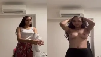Innocent GF Exposing Her Beautiful Boobs For The First