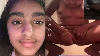 North Indian Gf Rubbing Herself While Talking Dirty On Video