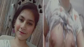 My Girl Recording Herself Topless Teasing Me With Her Boobs Mms