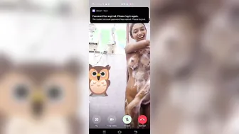 GF Taking A Bath Naked On Video Call Showing Everything