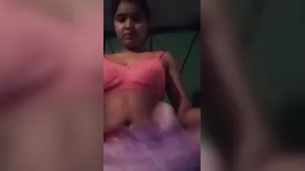 Village GF Flashing Her Big Tits Live On Camera For Me