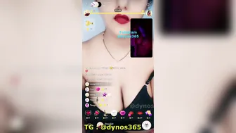 Busty Camgirl Stripping Topless Showing Huge Tits On Video