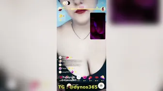 Busty Camgirl Stripping Topless Showing Huge Tits On Video