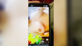 Hot GF Showing Her Boobs Recording Herself On My Phone