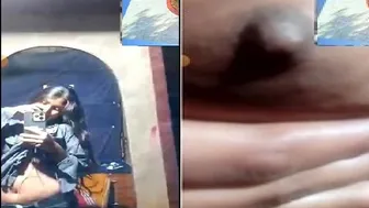 Hot GF Exposing Herself During Naughty Video Call Sex