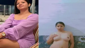 My Gf With Amazing Round Boobs Stripping Naked For The Camera