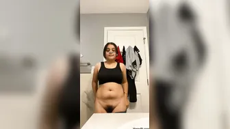 Chubby Babe With Big Ass Dancing Nude And Stripping Everything