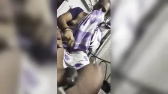 Mature Bhabhi Lifting Her Saree Showing Big Boobs Private Clip