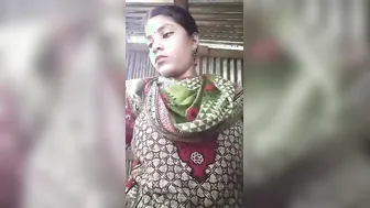 Village GF Stripping And Showing Her Natural Tits Slowly
