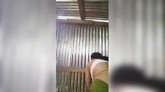 Village GF Stripping And Showing Her Natural Tits Slowly