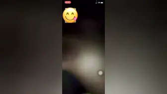 My Busty Babe Showing Off Her Huge Tits Late At Night For Me