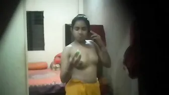 Nextdoor Married Bhabhi Flashing Her Big Naked Boobs For Me