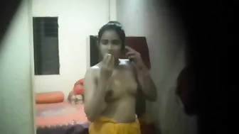 Nextdoor Married Bhabhi Flashing Her Big Naked Boobs For Me