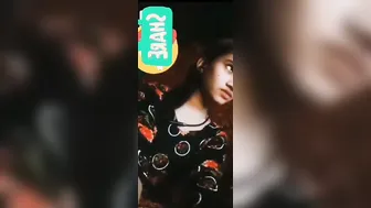 College Babe Stripping Topless During Our Naughty Video Call