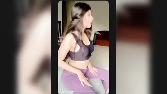 Slim Babe Removing Her Bra And Flashing Her Perky Tits On Cam