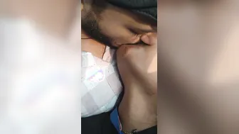 South Indian Babe Getting Tits Sucked Outdoors By Boyfriend