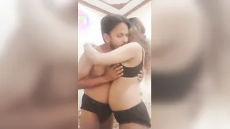 Sucking My Wifes Soft Boobs And Having Passionate Bedroom Masti