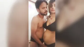 Sucking My Wifes Soft Boobs And Having Passionate Bedroom Masti