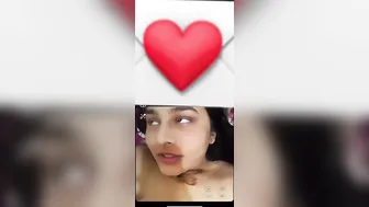 Gf Playing With Her Big Boobs Making Topless Selfie Video