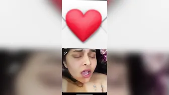Gf Playing With Her Big Boobs Making Topless Selfie Video