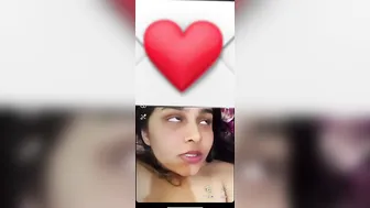 Gf Playing With Her Big Boobs Making Topless Selfie Video