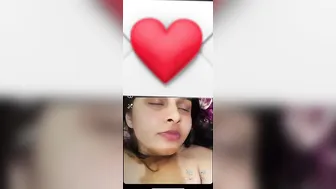 Gf Playing With Her Big Boobs Making Topless Selfie Video
