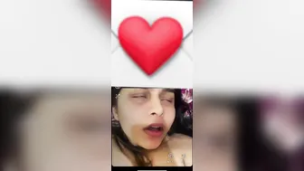 Gf Playing With Her Big Boobs Making Topless Selfie Video