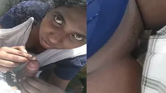 My GF Sucking Me Outside Behind The Building